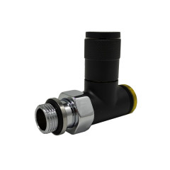 Прямой вентиль SR Rubinetterie Tondera, ручная регулировка 1/2&quot;х3/4&quot; E, цвет черный