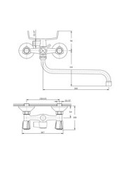 Смеситель для ванны Rush Pioneer PI7950-51