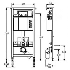 Инсталляция Mepa VariVIT 512318 SET для подвесного унитаза