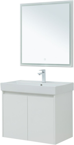 Мебель для ванной Aquanet Nova Lite 75 белый глянец (2 дверцы)