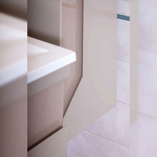 Шкаф пенал Бриклаер Брайтон 38 4627125415753 подвесной Глиняный Серый