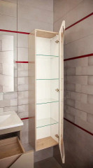 Шкаф пенал Бриклаер Брайтон 38 4627125415753 подвесной Глиняный Серый