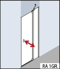 Душевая дверь Kermi Raya RA 1GR 10020VAK