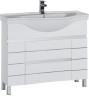 Тумба с раковиной Aquanet Доминика 100 белый