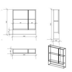 Зеркальный шкаф Alvaro Banos Toledo 65