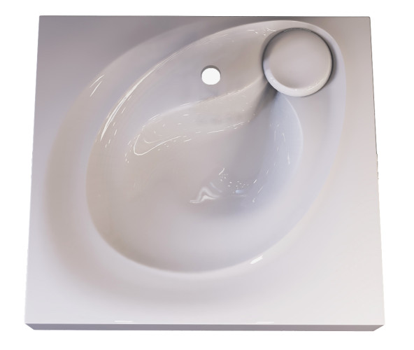 Раковина над стиральной машиной RAVAL Perla 60х55 Белая (Per.08.60/W)