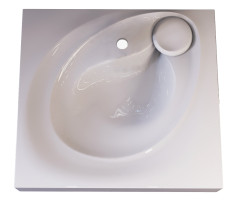 Раковина над стиральной машиной RAVAL Perla 60х55 Белая (Per.08.60/W)