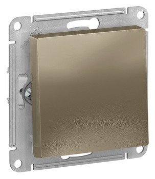 1-клавишный ПЕРЕКЛЮЧАТЕЛЬ, сх.6, 10АХ, механизм, ШАМПАНЬ Schneider Electric ATLASDESIGN ATN000561