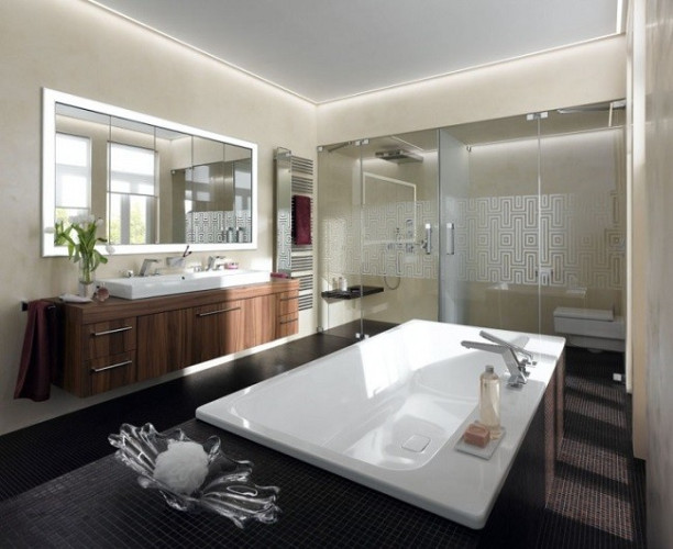 Ванна стальная Kaldewei ASYMMETRIC DUO 1900х1000х420, Easy clean, alpine white, без ножек