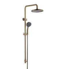 Душевой гарнитур - тропич.душ с лейкой 3-режима, пластик (бронза) Caprigo 99-560-vot
