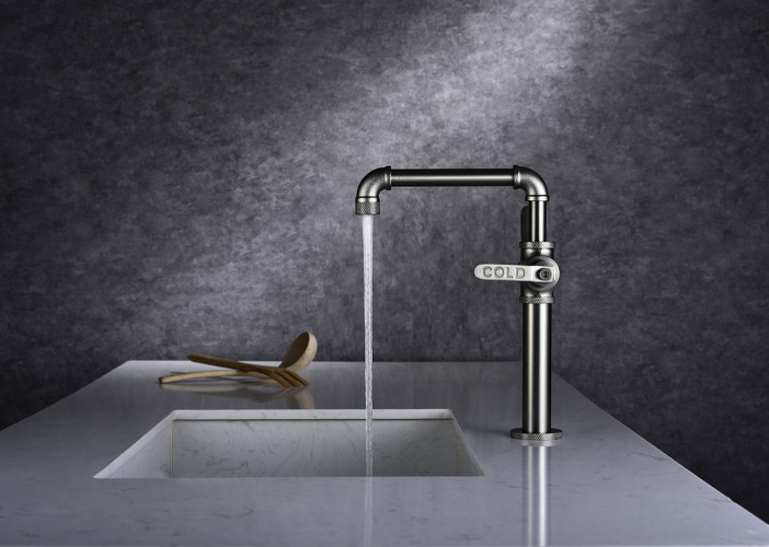 Смеситель для кухни Paulmark LOFT, Lo226006-NI, темный никель, Paulmark