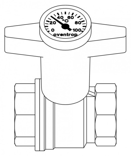 Шаровый кран Oventrop Optibal 107 80