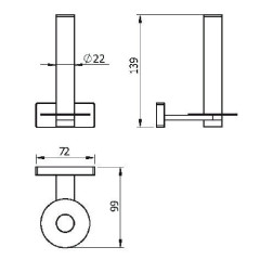 Держатель запасного рулона Langberger Alster 10948A