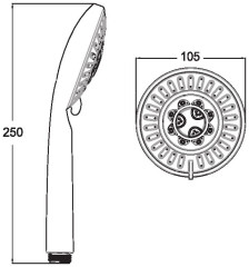 ручной душ Esko Shower Circle 5A  SCl1055A