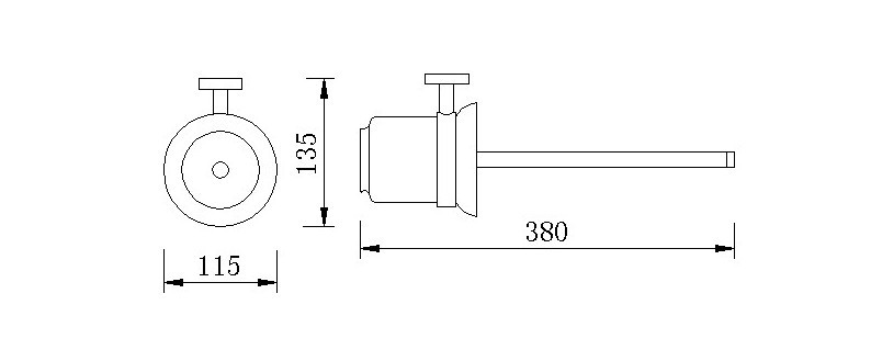 Ёрш для туалета RUSH Victoria (VI71710)