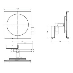 Косметическое зеркало Langberger Ledro 73485 с подсветкой