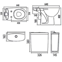 Унитаз компакт Ifo Arret RS033612000