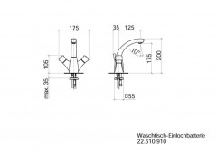 Смеситель Dornbracht Square 22.510.910.00
