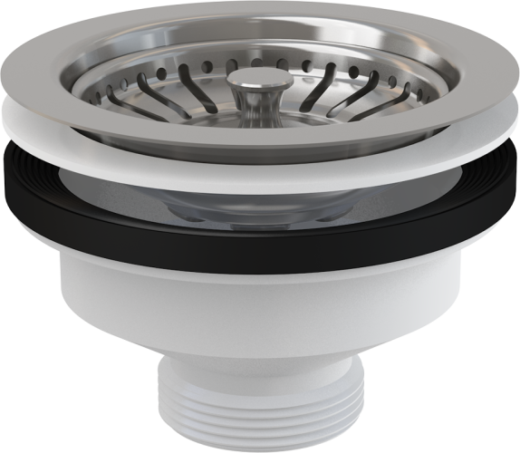 Выпускной комплект для мойки Alcadrain 6/4 с нержавеющей решеткой d115 (A37)