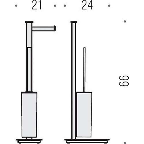 Напольная стойка  Colombo Design Units B9107.D.CR