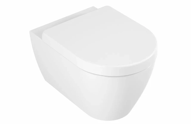 Унитаз подвесной Serel SAPPHIRE безободковый со скрытым креплением с гигиеническим покрытием в комплекте с сиденьем микролифт SP26 + Beta 223BT