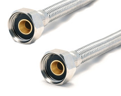 Гибкая подводка повышенной проходимости TUCAI DN13 0.3м, в стальной оплетке 1/2&quot;-1/2&quot; Г/Г (5704)