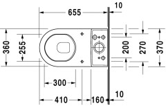 Бачок к напольному унитазу Duravit Starck 3 подключение снизу слева, 6 л, белый (0920100005)