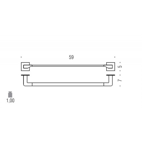 Полотенцедержатель Colombo Design Forever В2910