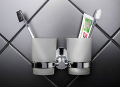 Подстаканник Fixsen Europa двойной, хром (FX-21807)