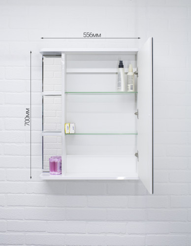 Шкаф-зеркало Оазис 55 Идеал левый/правый Домино