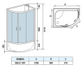 Душевая кабина WeltWasser WW500 Halle 1201 120x90