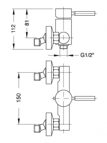 Смеситель для душа Bugnatese Kobuk 2238