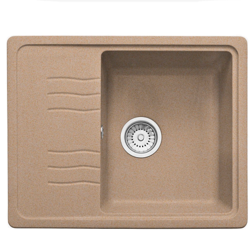 Кухонная мойка Formastone FostoGran FG 61-48, прямоугольная с крылом, дюна