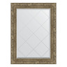 Зеркало настенное с гравировкой EVOFORM в багетной раме виньетка античная латунь, 65х87 см, BY 4102