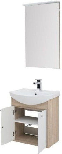 Мебель для ванной Aquanet Грейс 60 дуб сонома/белый (2 дверцы)
