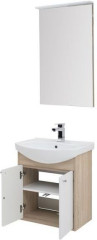 Мебель для ванной Aquanet Грейс 60 дуб сонома/белый (2 дверцы)