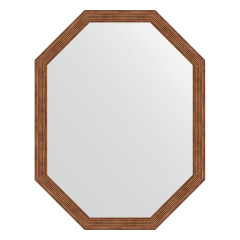 Зеркало настенное Polygon EVOFORM в багетной раме сухой тростник, 69х89 см, BY 7016