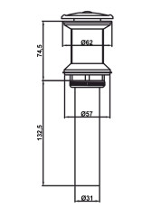 Донный клапан PU 070201 Br
