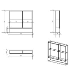 Зеркальный шкаф Alvaro Banos Toledo 75