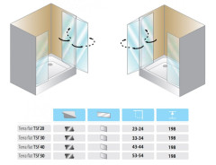 Душевая перегородка Kolpa San Terra Flat TSf 50