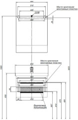 Тумба под раковину Aquanet Сиена 60 белый (подвесной 2 ящика)