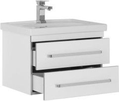 Тумба под раковину Aquanet Сиена 60 белый (подвесной 2 ящика)