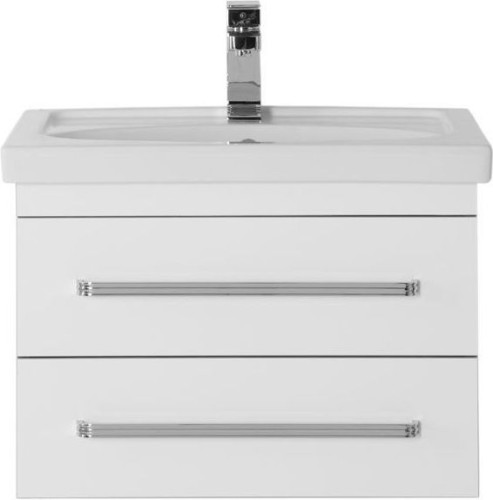 Тумба под раковину Aquanet Сиена 60 белый (подвесной 2 ящика)