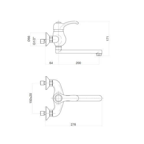 Смеситель для кухни Webert Aurora AU910101017,  хром/золото