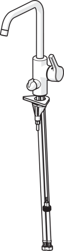 Смеситель для кухни Oras Saga с керамическим вентилем для посудомоечной машины, с боковым управлением, 3S (ХХ3936FH)