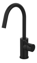 Смеситель для раковины Paffoni LIGHT с поворотным изливом, черный матовый (LIG078NO)