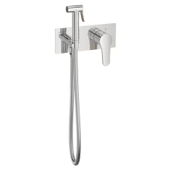 Встраеваемый смеситель c гигиеническим душем Teska Elsa Pro, хром