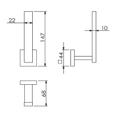 Держатель запасного рулона Langberger Ledro 21948A