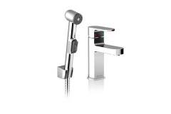 Смеситель для раковины с гигиеническим душем Ravak Керамический картридж (X070092)