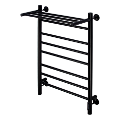 Полотенцесушитель водяной Comfysan Luce W-8 80/40 с полкой, черный